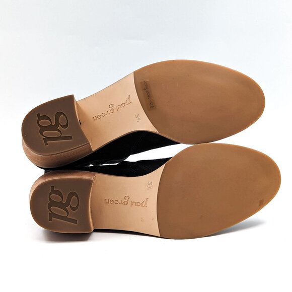 Paul Green Women Sante Zip Western Chelsea Black Suede Ankle Boots size 8US AUS5 - Picture 6 of 11